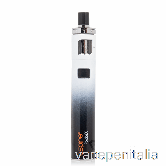 Scatola Vape Mod Aspire Pockex Aio Starter Kit [anni] Gradiente Nero / Bianco